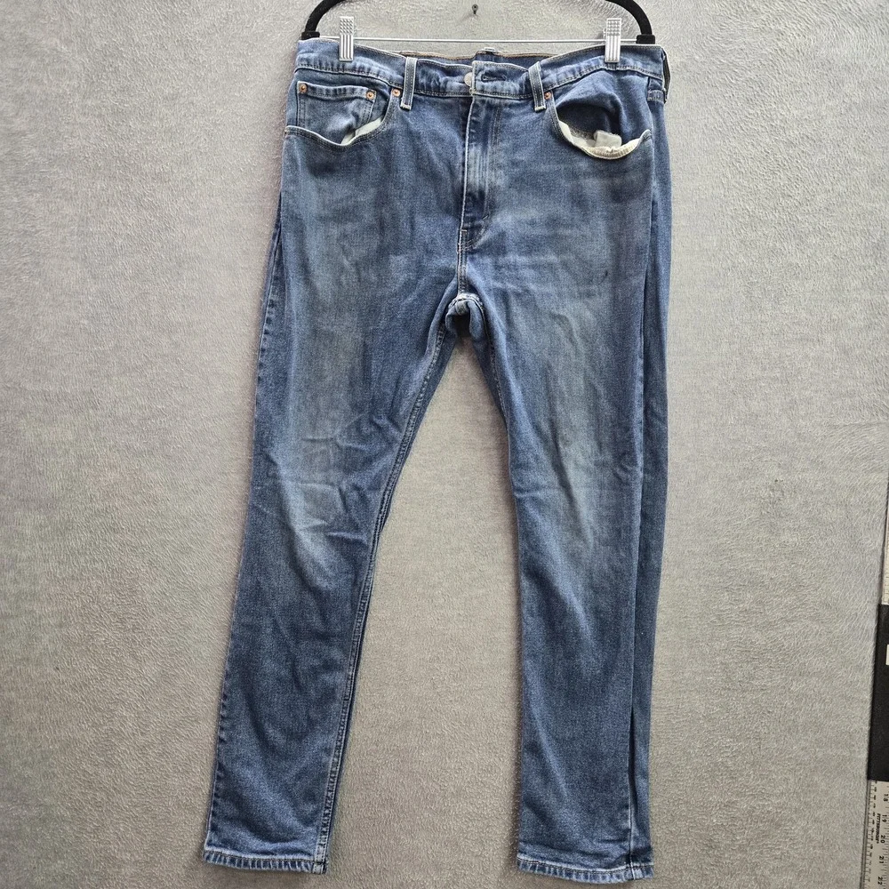 Levi's 512 Men Jeans 36X32 Blue Denim Slim Taper Fit 29
